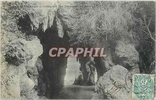 Cartes postales Bois de vincennes grottes des iles Daumesnil Entree