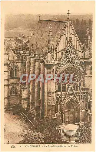 Ansichtskarte AK Vincennes La sainte Chapelle et le tresor