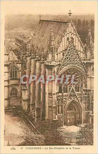 Cartes postales Vincennes La sainte Chapelle et le tresor
