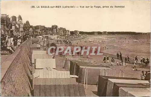 Ansichtskarte AK La baule sur mer Loire vue sur la plage prise du rembal