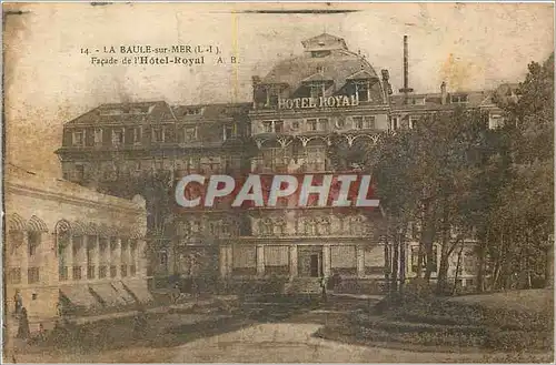 Cartes postales La baule sur mer Loire facade de l' hotel royal