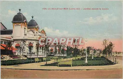 Ansichtskarte AK La baule sur mer Loire jardin devant le casino