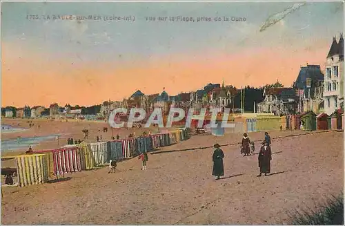 Cartes postales La baule sur mer Loire vue sur la plage prise de la dune