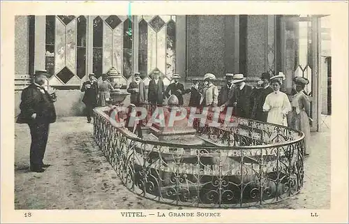 Cartes postales Vittel la grande source