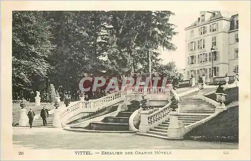 Cartes postales Vittel Escalier des grands hotels