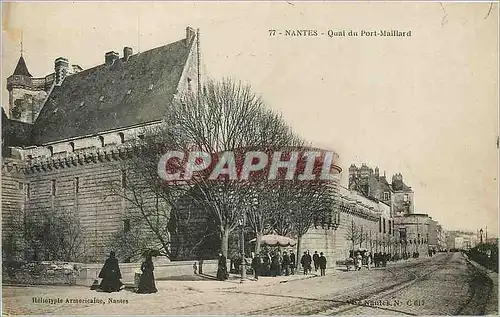 Ansichtskarte AK Nantes Quai du port maillard