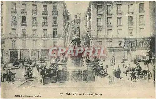 Ansichtskarte AK Nantes la place Royale