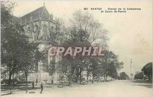 Ansichtskarte AK Nantes chevet de le Cathedrale et cours St Pierre