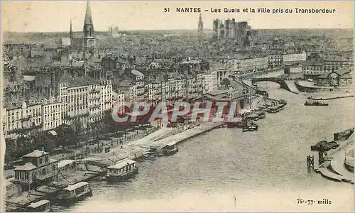 Ansichtskarte AK Nantes les Quai et la ville pris su Transbordeur