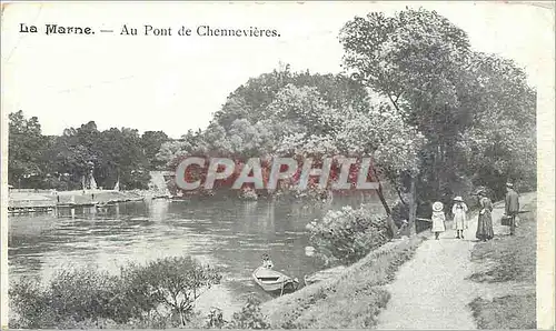 Ansichtskarte AK LA Marne au Pont de Chennevieres