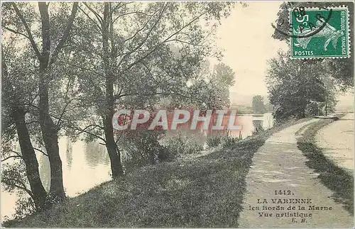 Cartes postales La varenne les bords de la Marne vue artistique