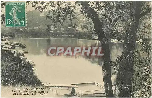 Ansichtskarte AK Lavarenne Les bords de la Marne et les couteaux
