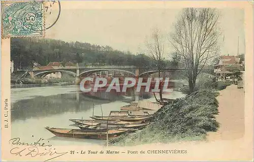 Ansichtskarte AK Le Tour de Marne Pont de Chennevieres