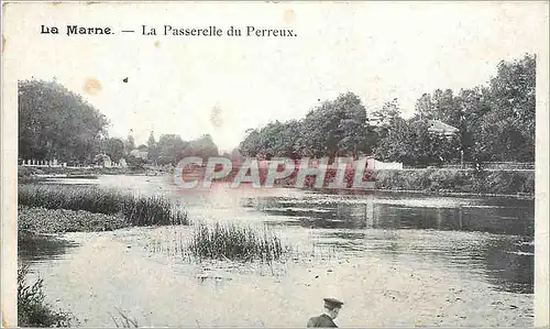 Cartes postales La marne la passerrelle du Perreux