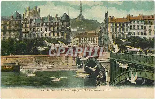Ansichtskarte AK Lyon le Pont Lafayette et les Mouettes TT