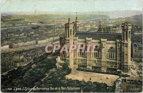 Ansichtskarte AK Lyon l'Eglise de Fourvieres Vue de la Tour Metalliques