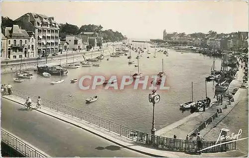 Moderne Karte La cote d' Amour Le port de la baule et du Pouliguen Bateaux