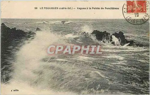 Cartes postales Le Pouliguen-Loire Inf vgues a la pointe de Penchaateau