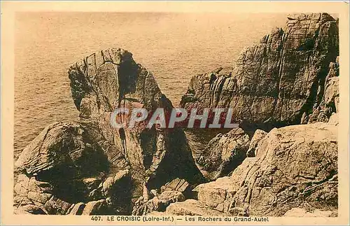Cartes postales Le croisic loire inf Rochers du grand Autel