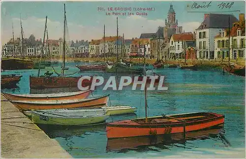 Cartes postales Le croisic loire inf  Le pont et les Quais Bateaux