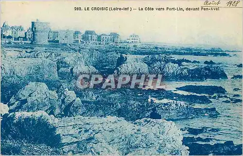 Cartes postales Le croisic loire inf   La Cote vers Port Lin devant Pen Aval