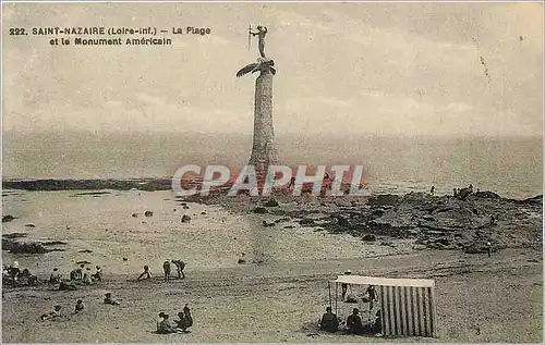 Cartes postales Saint Nazaire la Plage et le Monument Americain ND