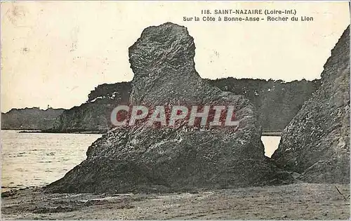 Cartes postales Saint Nazaire sur la cote a Bonne Anse Rocher du Lion