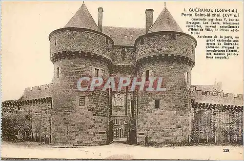 Ansichtskarte AK Guerande Loire Inf La Porte Saint Miche XV e siecle