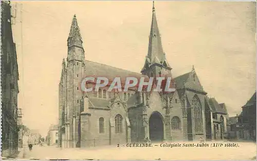 Ansichtskarte AK Guerande Collegiale Saint Aubin XIIIe siecle