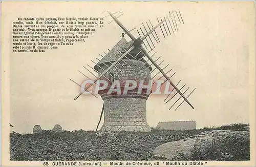 Cartes postales Guerande Loire Inf Moulin de cremeur dit Moulin du diable