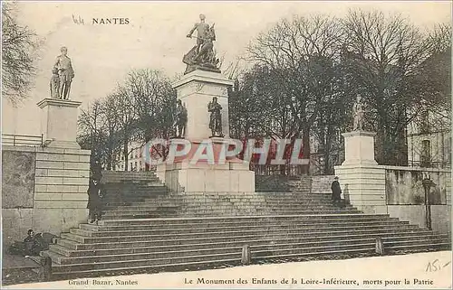 Cartes postales Nantes Monuments des enfants de la Looire Inferieure morts pour la Patrie