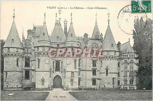 Ansichtskarte AK Vigny s et o le chateau Cour d'honneur