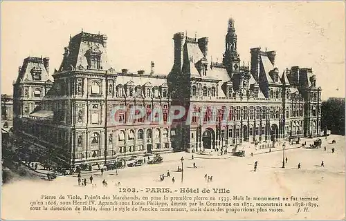 Cartes postales Paris l'Hotel de ville