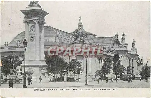 Ansichtskarte AK Paris le grand Palais vu du Pont Alexandre III