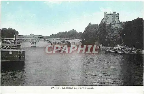 Cartes postales Paris la Seine au Pont Royal