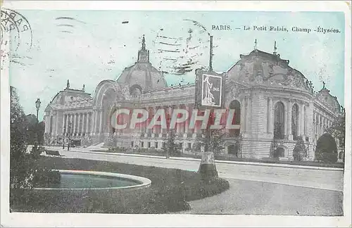 Ansichtskarte AK Paris le Petit Palais Champ Elysees