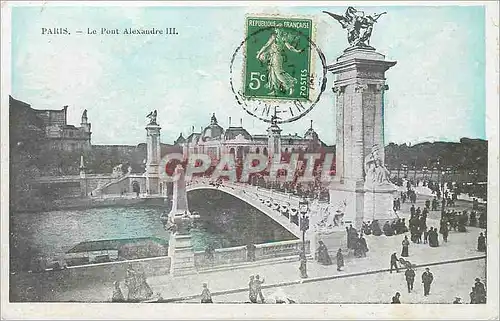 Cartes postales Paris Le Pont Alexandre III