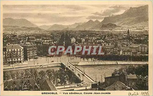 Cartes postales Grenoble vue generale Cours Jean jaures