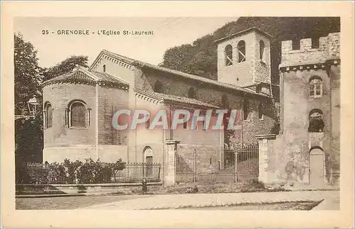 Ansichtskarte AK Grenoble  l'Eglise Saint Laurent