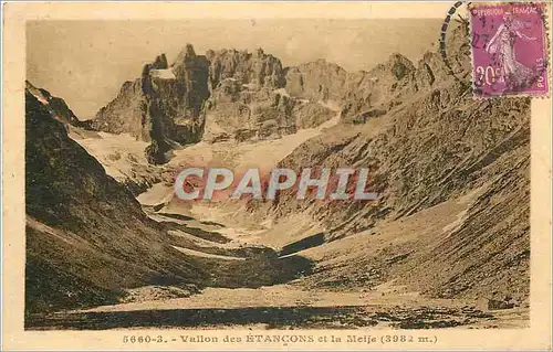 Cartes postales Vallon des Etancons et la Meije