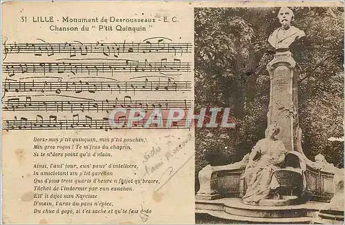 Cartes postales Lille - Monument de Desrousseaux