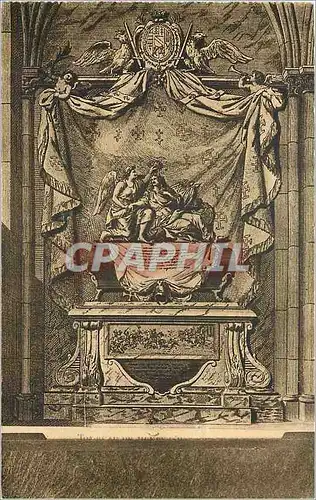 Cartes postales abbaye de Royaumont - Asniere-sur-Oise Tombeau du marechal d'harcourt-Lorraine