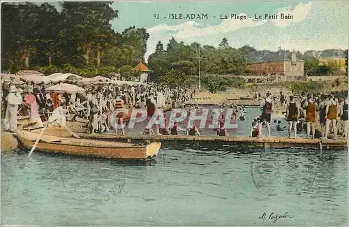 Cartes postales isle-Adam la plage le petit bain