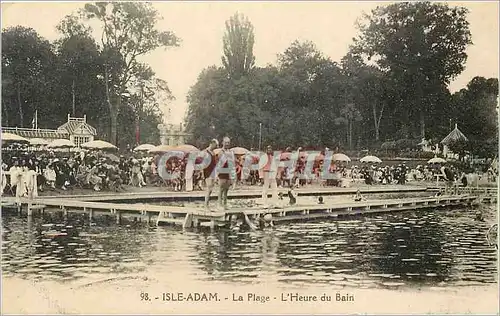 Cartes postales Isle-Adam la Plage l'Heure du Bain