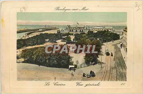 Cartes postales Boulogne-sur-Mer Le casino vue generale