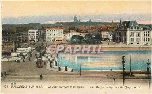 Ansichtskarte AK Boulogne-sur-Mer le Pont Marguet et les quais