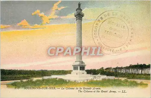 Cartes postales Boulogne-sur-Mer La colonne de la grande armee