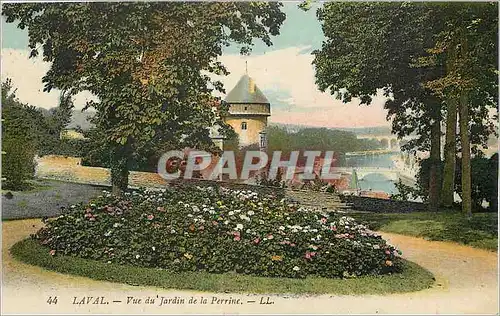 Cartes postales Laval vue du jardin de la Perrine