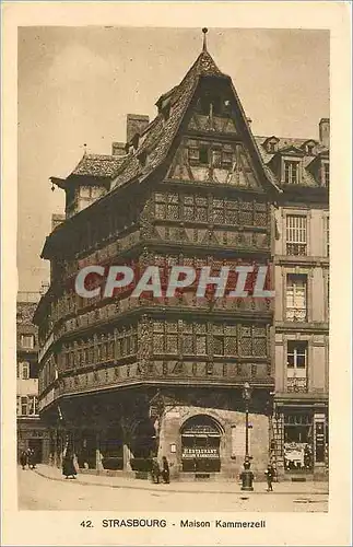 Cartes postales Strasbourg Maison Kammerselli