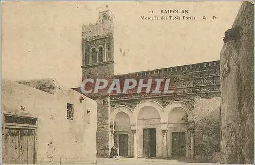 Cartes postales Kairouan mosquee es trois Portes AR